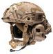 Шолом балістичний каска FAST Helmet NIJ IIIA Койот+Тактичні навушники М32+кавер мультикам+ліхтарик Розмір М FK12600M32 фото 1