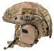 Шолом балістичний каска FAST Helmet NIJ IIIA Койот+Тактичні навушники М32+кавер мультикам Розмір М K10900M32 фото 2
