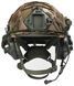 Шолом балістичний каска FAST Helmet NIJ IIIA олива+Тактичні навушники М32+кавер+ліхтарик Розмір М FOM12500M32 фото 3